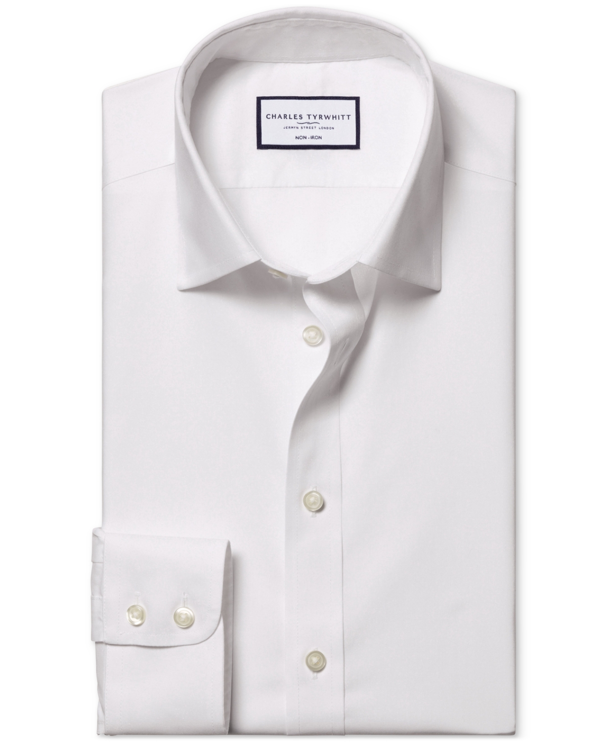 CHARLES TYRWHITT MEN'S SLIM-FIT POPLIN SHIRT 
