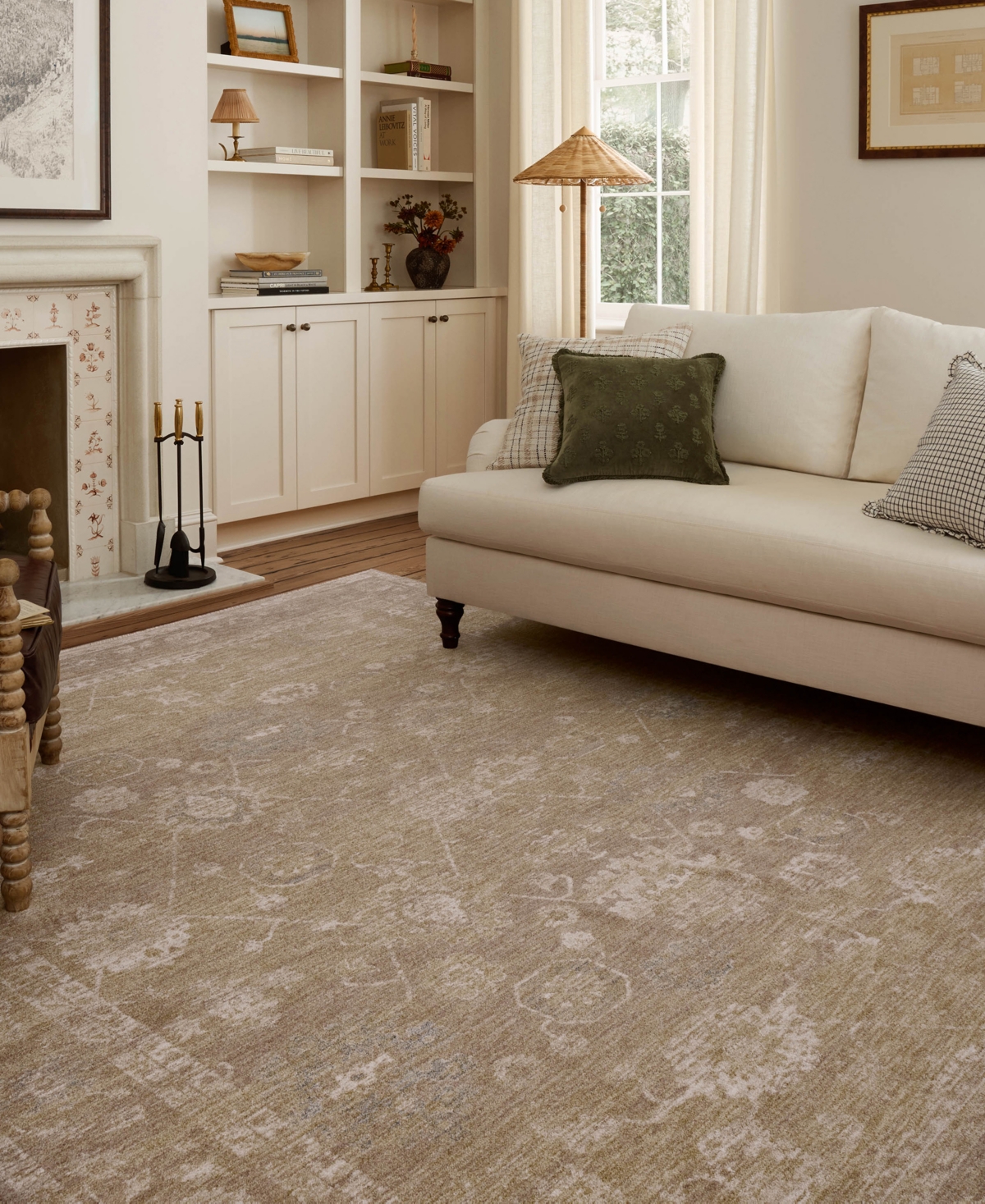Chris Loves Julia Louisa Loi-04 2'3''x3'10'' Area Rug In Taupe,gold