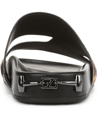 Britt Open Toe Leather Slide Sandals