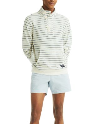 Men's Long Sleeve Striped Pullover Sweatshirt