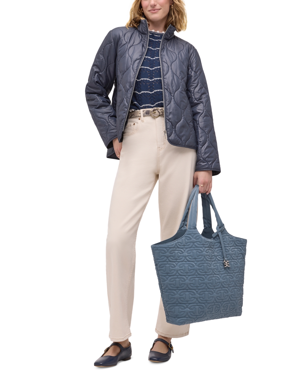 SAM EDELMAN ETHYL EXTRA-LARGE COLLAPSIBLE TOTE 