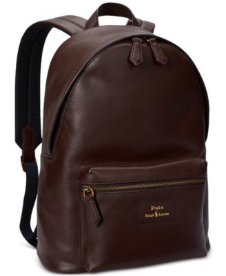 Men's Pebbled Leather Backpack