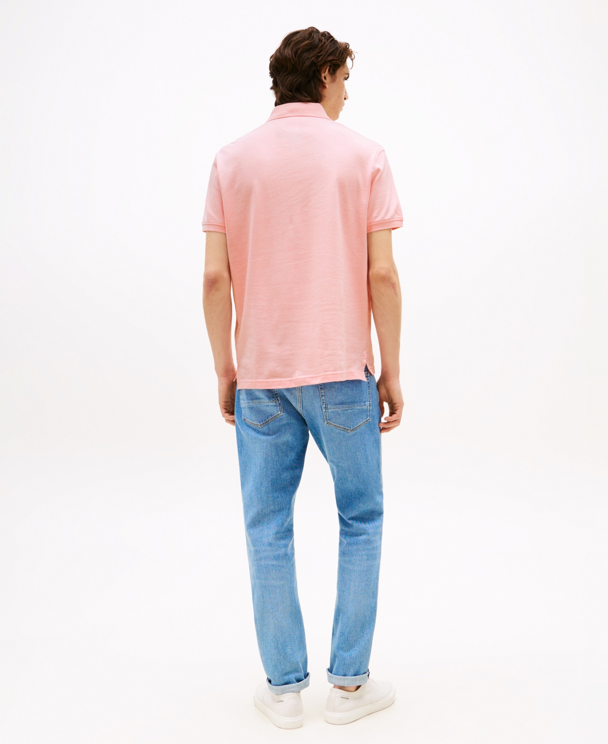 Tommy Hilfiger Slim Fit Jersey Knit Polo In Pink