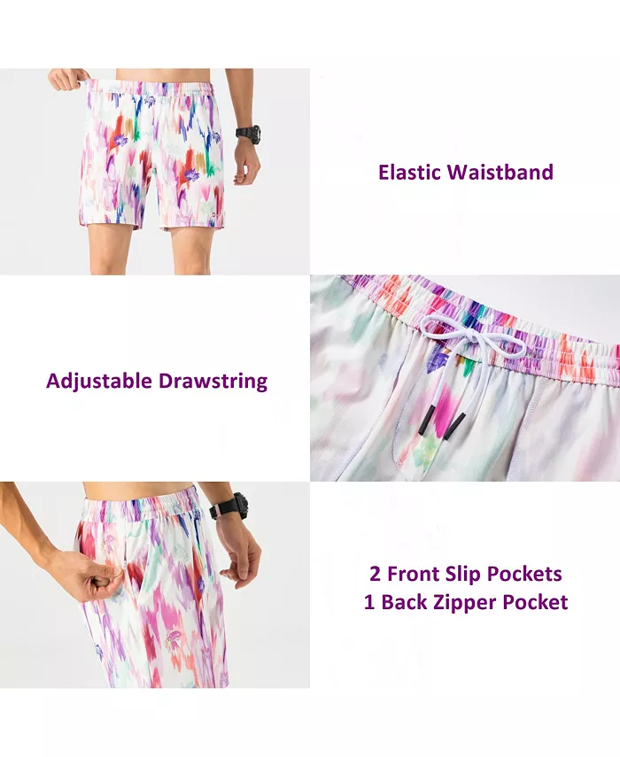 Men's Swim Shorts Beach Trunks Boardshorts Volley Shorts Quick Dry - thumbnail 3