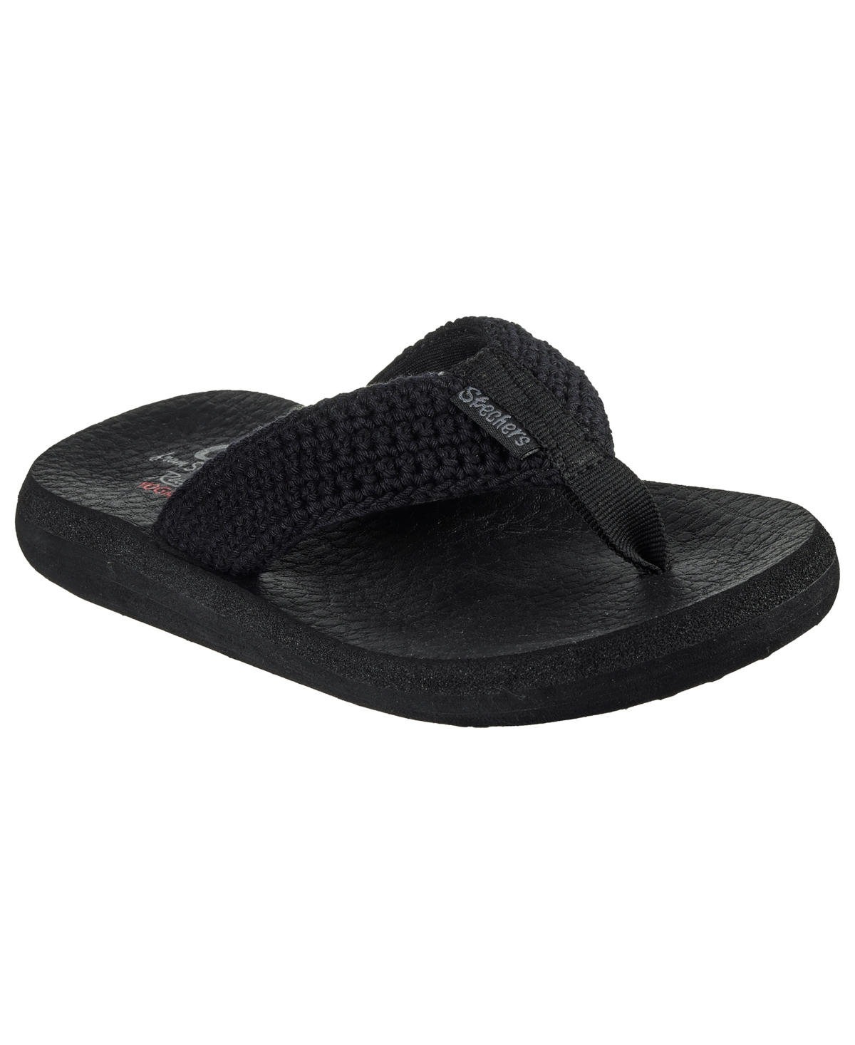 Women's Cali Asana Valley Chic Flip Flop Thong Sandals from Finish Line - Black