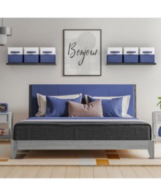 6 Pack 11" Two Tone Foldable Storage Cubes with Handles - Perfect for clothes, toys, books, linens, and more