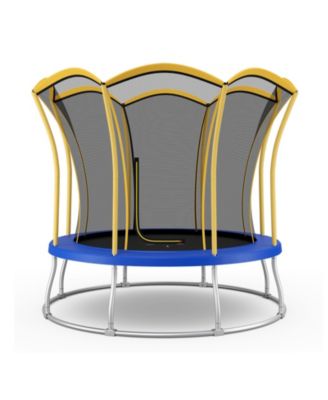 Outdoor Unique Flower Shape Trampoline with Enclosure Net