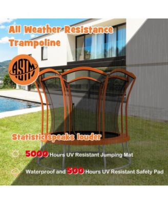 Unique Flower Shape Trampoline with Galvanized Steel Frame