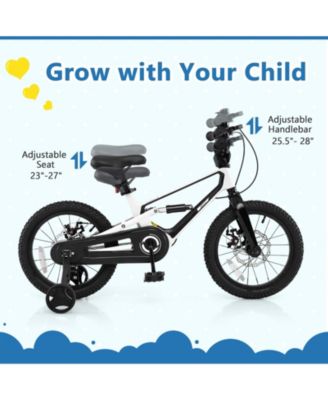 Kids Bike Adjustable with Shock Absorber and Bell Comfortable and Safe Ride for Young Cyclists