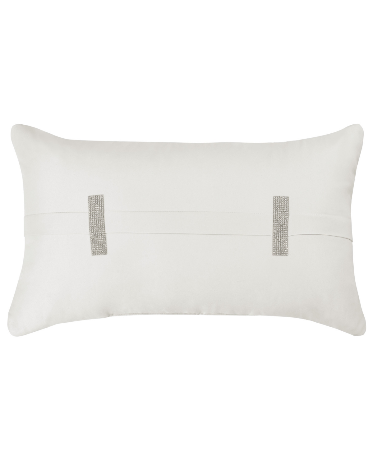 J Queen New York Brilliance Quilted Boudoir Decorative Pillow, 12" X 20" In Ivory