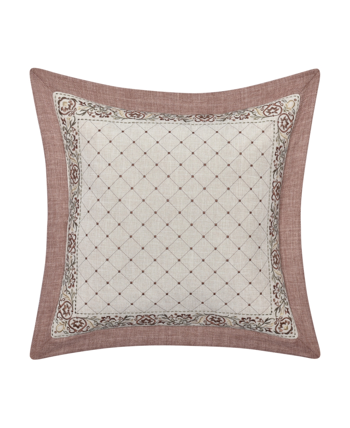 J Queen New York Santa Rosa Decorative Pillow, 18" X 18" In Linen