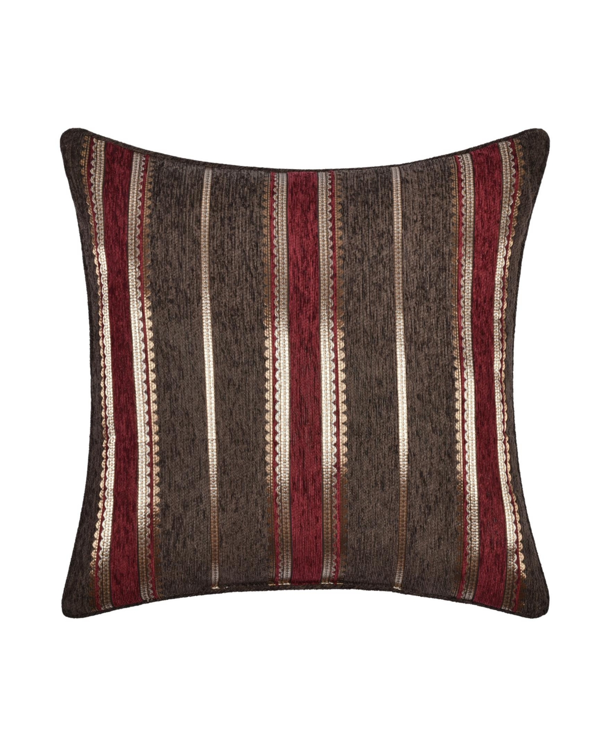 J Queen New York Cerino Decorative Pillow, 20" X 20" In Chocolate