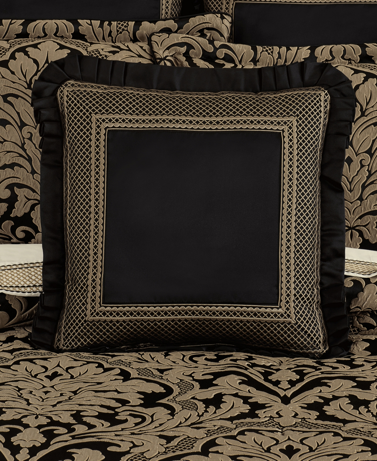 J Queen New York Brunello Decorative Pillow, 20" X 20" In Black