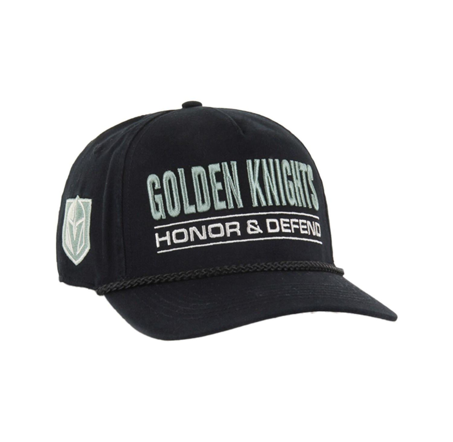 Men's Black Vegas Golden Knights OHT Military Appreciation Homeland Honor and Defend Hitch Adjustable Hat