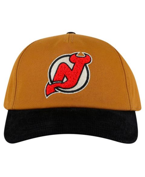 Мужские головные уборы American Needle Tan/Black New Jersey Devils Burnett Adjustable Hat
