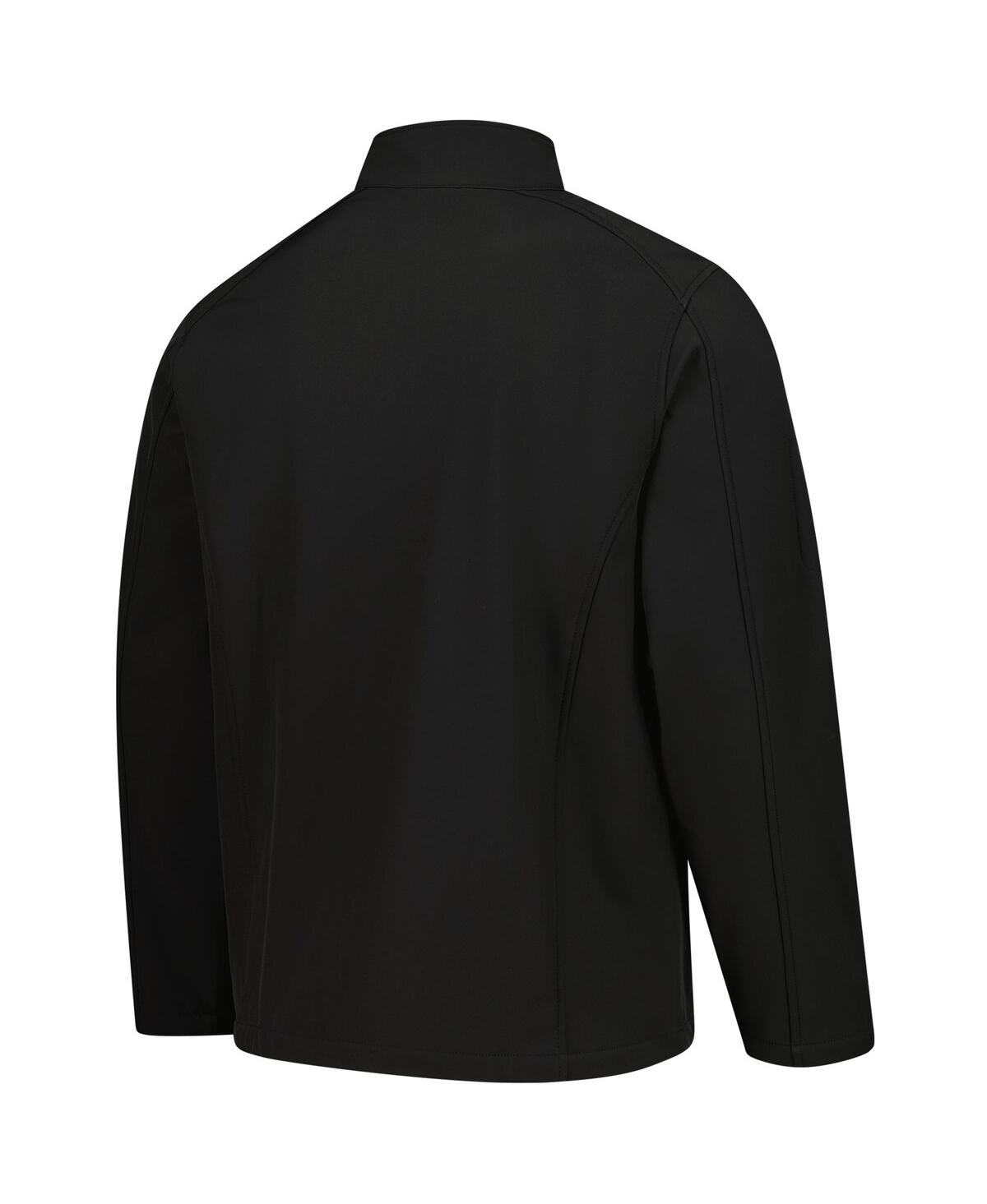 DUNBROOKE MEN'S BLACK PHILADELPHIA EAGLES SONOMA SOFTSHELL FULL-ZIP JACKET 