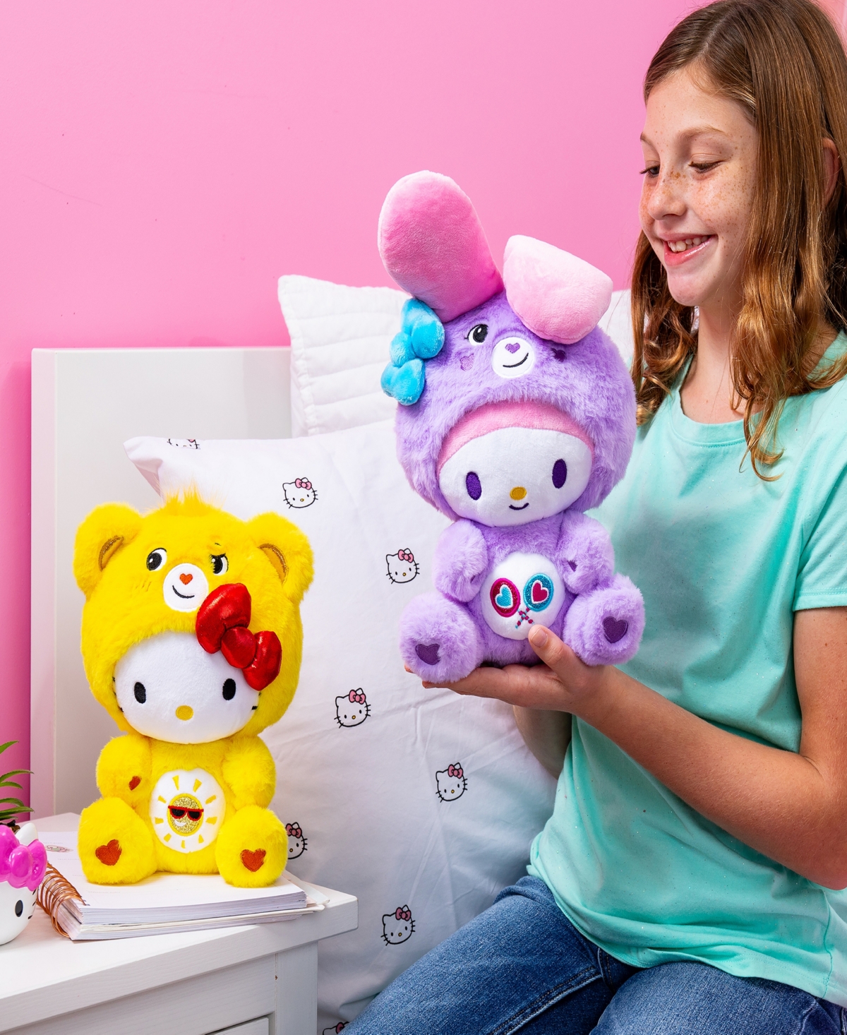 Hello Kitty X Care Bears Plush Toy, Pack Of 2 In No Color