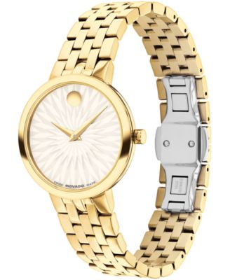 Women's Museum Classic Swiss Quartz Yellow PVD Watch, 29.5mm