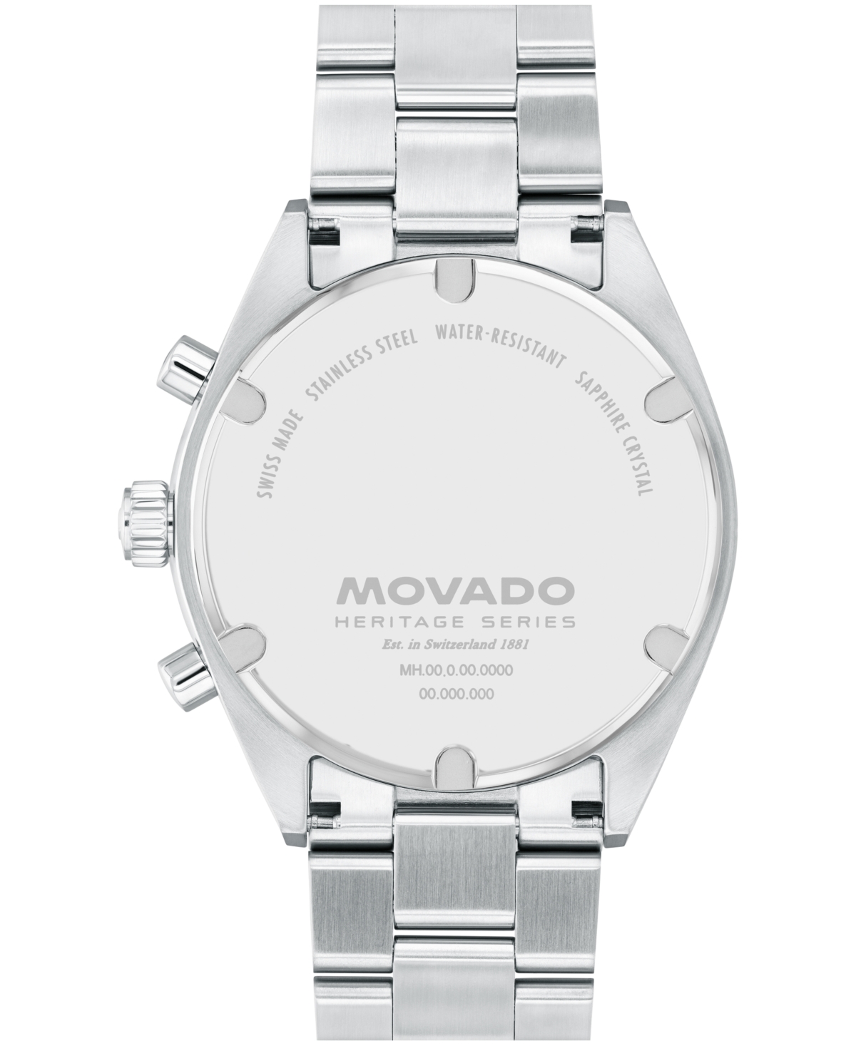 Movado Men's Datron Swiss Quartz Chronograph Stainless-steel Watch, 41mm In Silver-tone