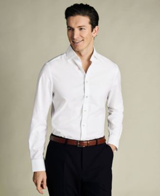 Men's Slim-Fit Poplin Dress Shirt