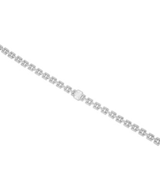 Cubic Zirconia Watch Band Link Bracelet