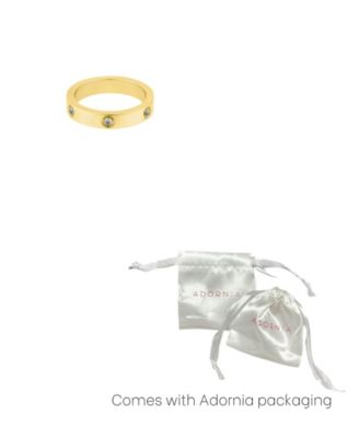 Tarnish Resistant Cubic Zirconia Pave Eternity Band Ring