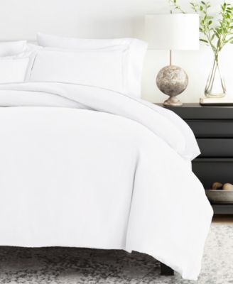 Double Brushed Solid Duvet Cover Set, King/California King