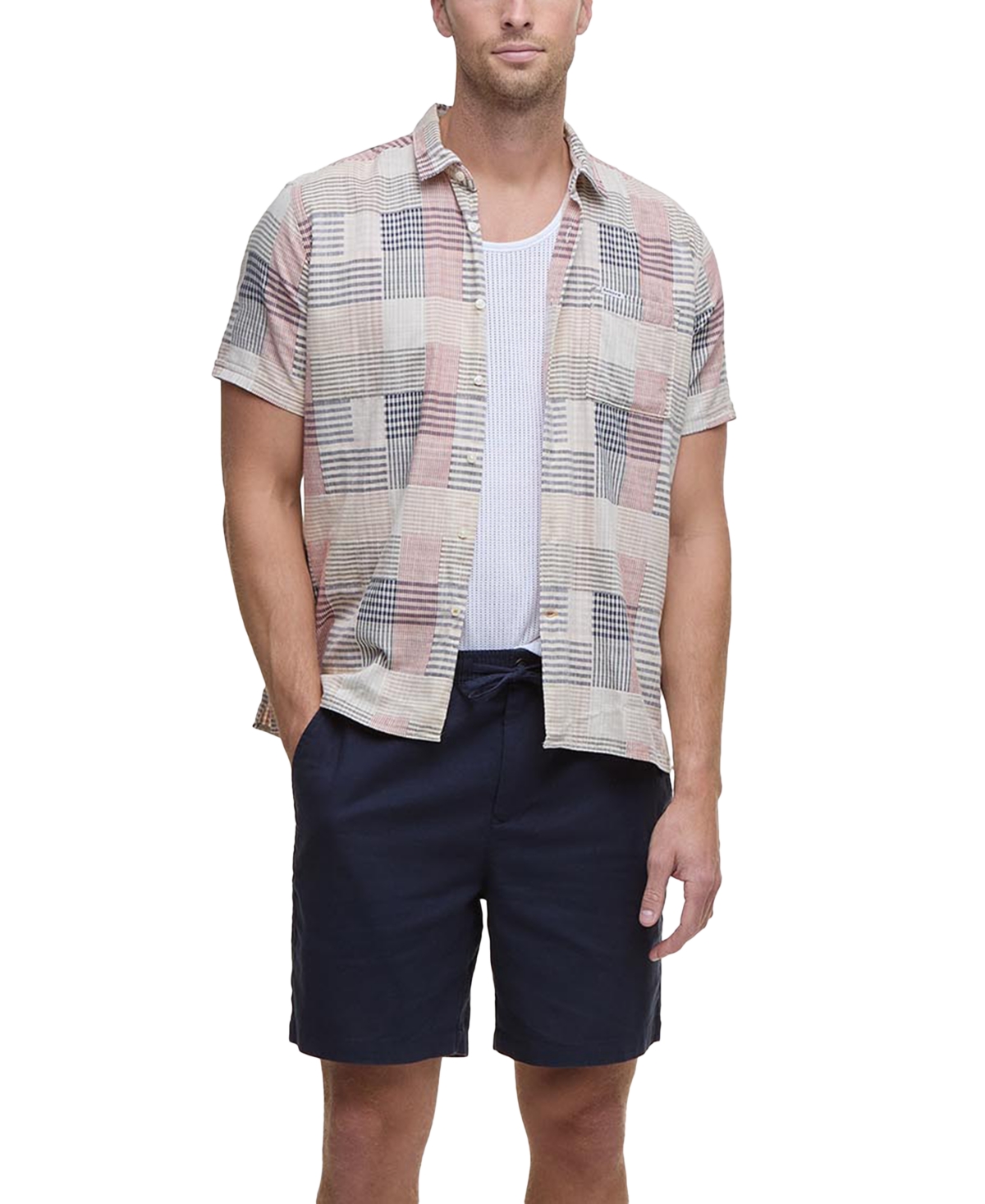 Shop Barbour Men's Relaxed-fit Drawstring Shorts In Navy