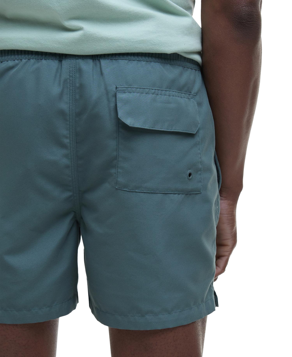 Barbour Staple Logo 5 Swim Shorts In Vintage Teal