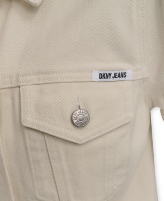 DKNY Jeans Women's Cropped Short-Sleeve Denim Jacket - Macy's