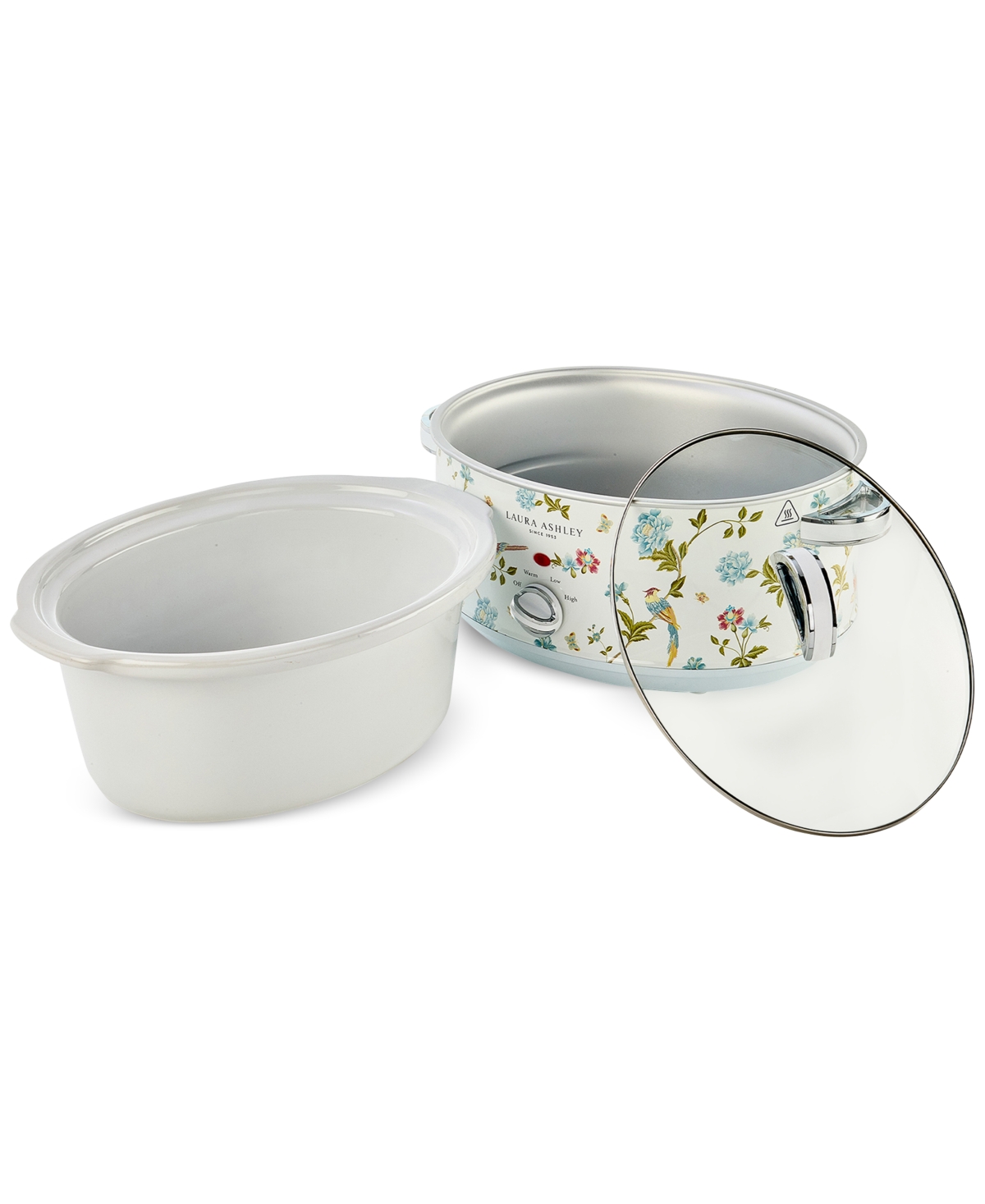 Laura Ashley 6.5l Slow Cooker In Elveden White