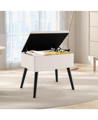 Storage Ottoman with Legs for Living Room and Bedroom Stylish and Functional Storage Solution