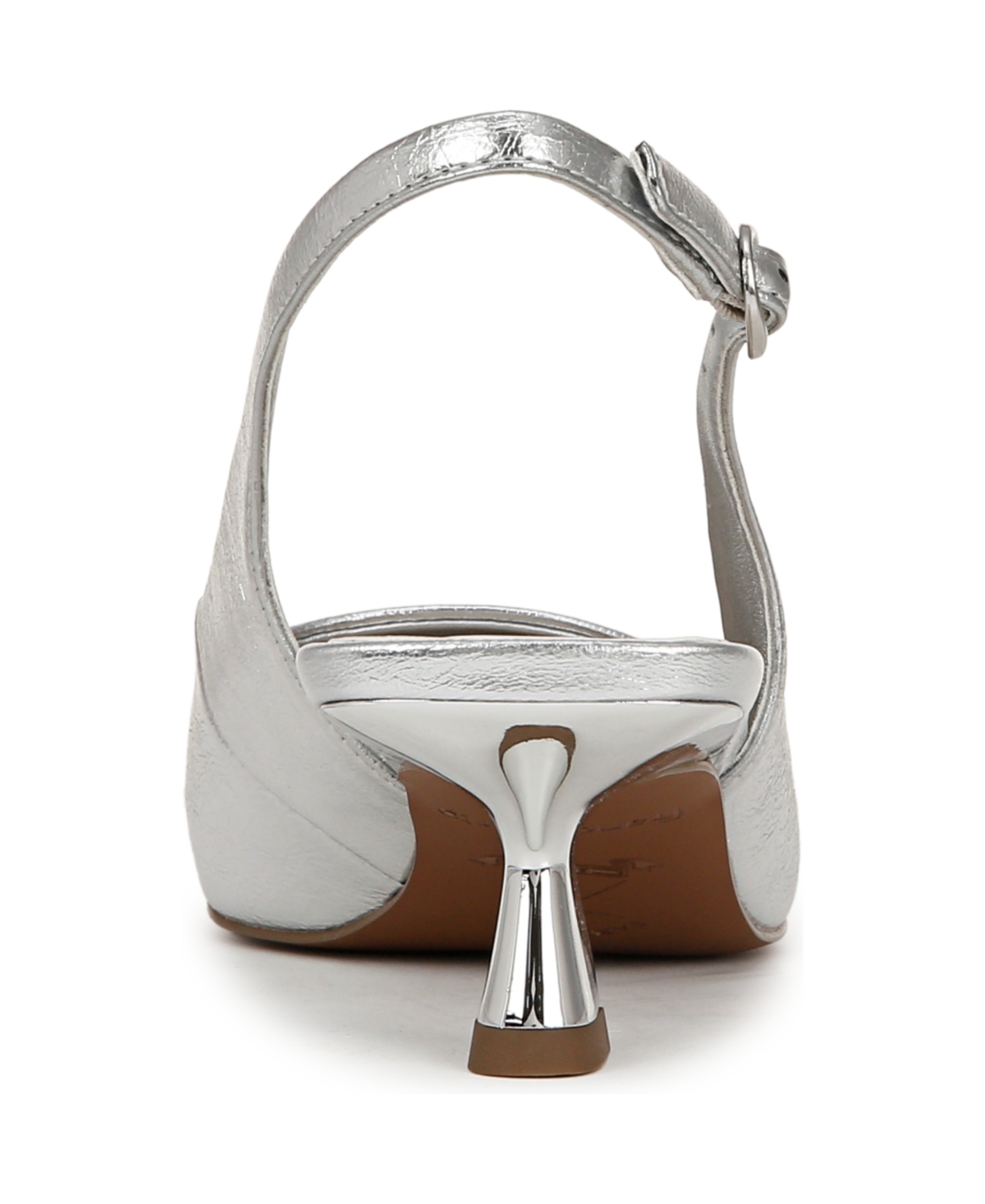 Franco Sarto Jaden Pointed Toe Slingback Pump In Silver Faux Leather