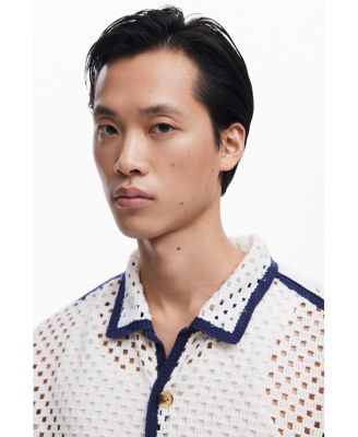 Men's Palm tree lace shirt