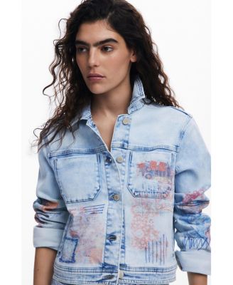 Women's Denim jacket with patches