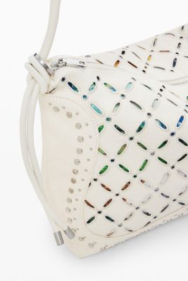 Women's Medium perforated crossbody bag