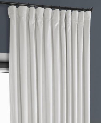 Extra Wide Heritage Plush Velvet Room Darkening Curtain