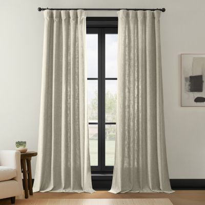 Simply Faux Linen Light Filtering Curtain Pair (2 Panels)
