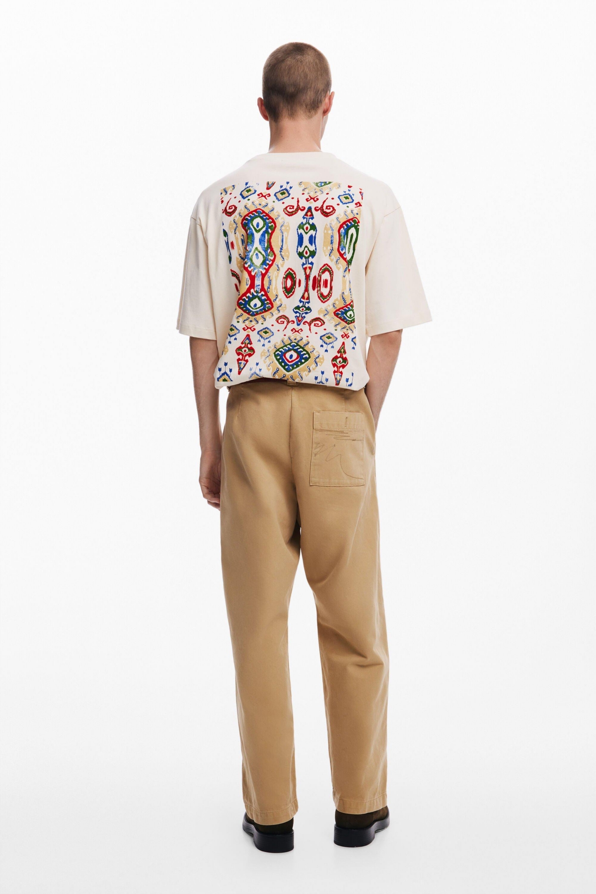 Men's Ethnic short-sleeve T-shirt - White