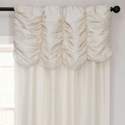 Ruched Vintage Textured Faux Dupioni Silk Curtain
