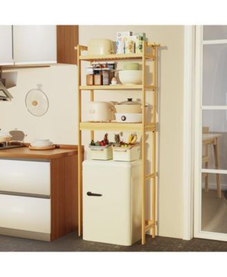 Over The Toilet Storage Rack Bathroom Organizer with 3 Tier Adjustable Height Shelf