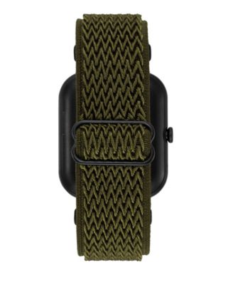 Connect Eclipse Dark Green Woven Elastic Smartwatch, 45mm