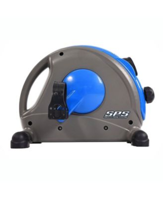 Stamina Compact Adjustable Mini Under Desk Exercise Bike Workout Equipment for Cardio with Smooth Pedal System and Resistance Dial, Blue