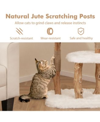 Cat Tree with Jute Scratching Posts Durable & Cozy Play Tower for Cats