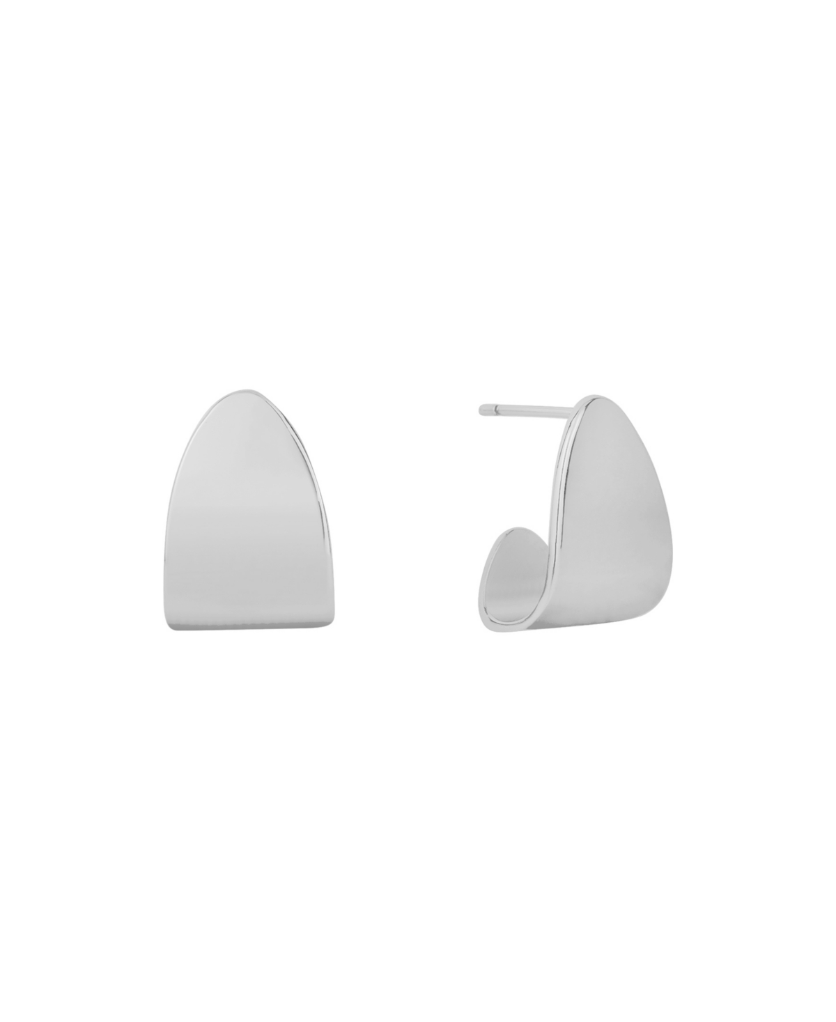 And Now This Post Push Back Hoop Earrings In Silver