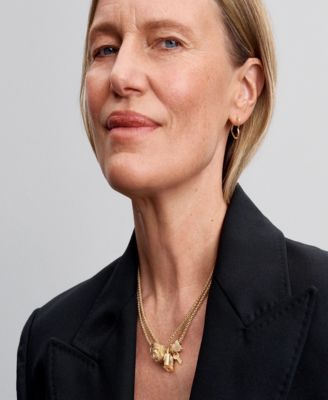 14K Gold Plated Rose Bloom Oversized Charms