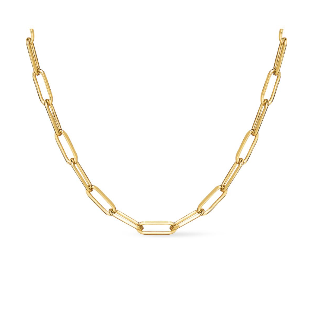 Link Chain Necklace - Laura Bold - Gold, gold