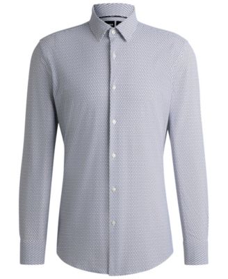 Men's Stretch Jersey Slim-Fit Dress Shirt
