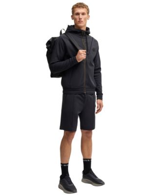 Men's Double B Monogram Zip-Up Hoodie