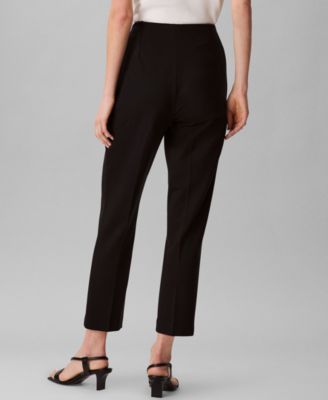 Women's Ponte Cropped Straight-Leg Pants